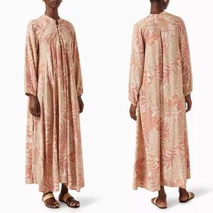Natalie Martin Fiore Printed Maxi Dress in Jungle Print Clay